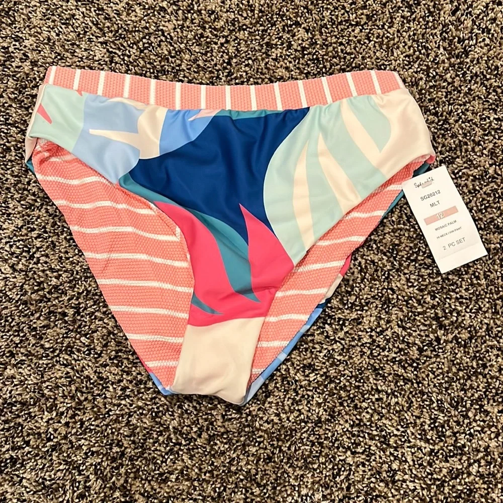 Splendid Mosaic Palm Girls Bikini Bottom, NWT - Picture 1 of 5